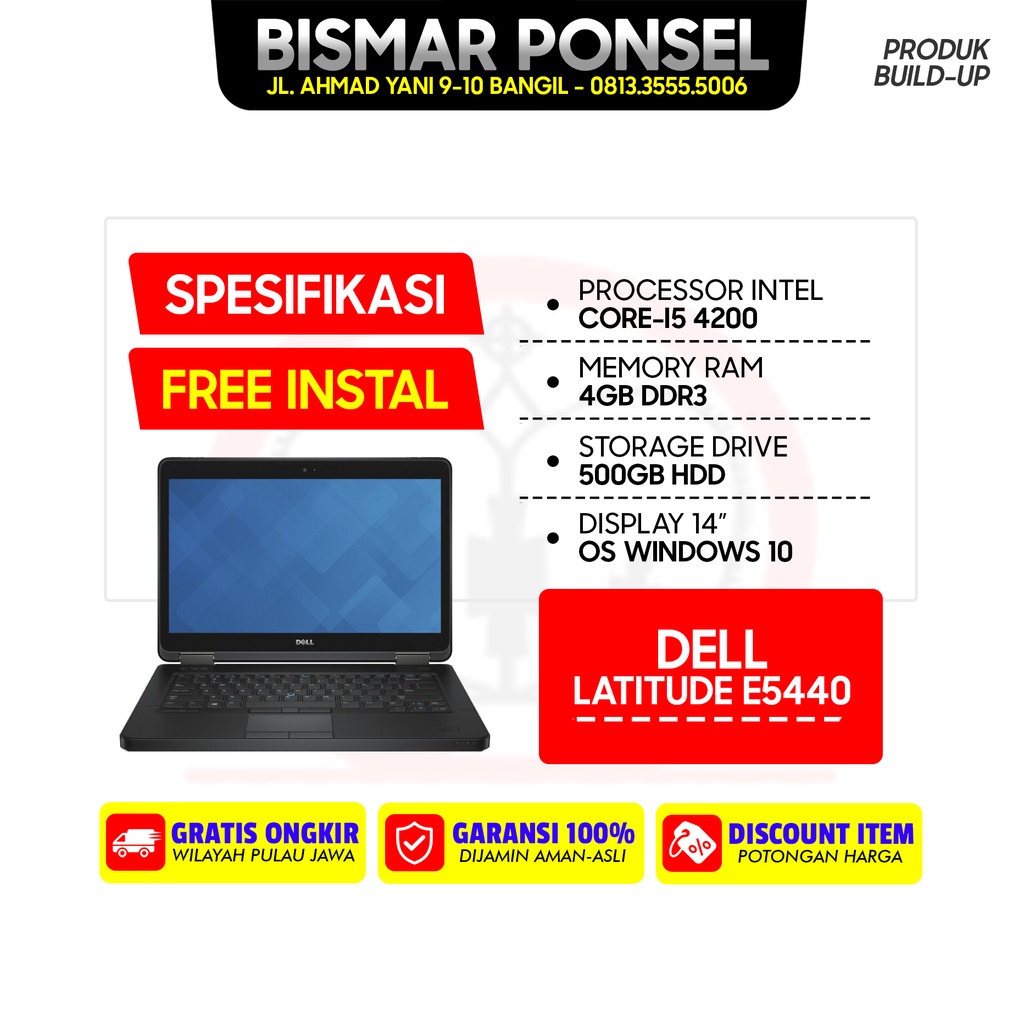 DELL E5440 CI5 RAM 8GB  HDD 500GB