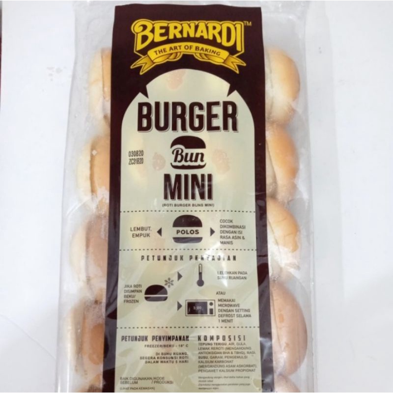 

Bernardi Roti Burger Mini isi 20pcs