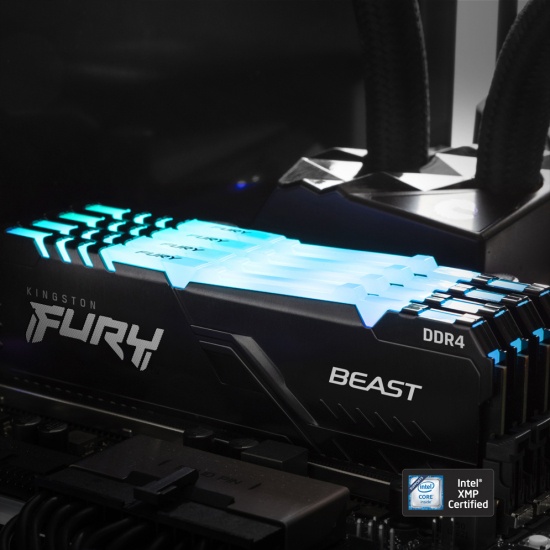 Ram Kingston Fury Beast RGB 32GB DDR4 3600Mhz KF436C18BBAK2/32