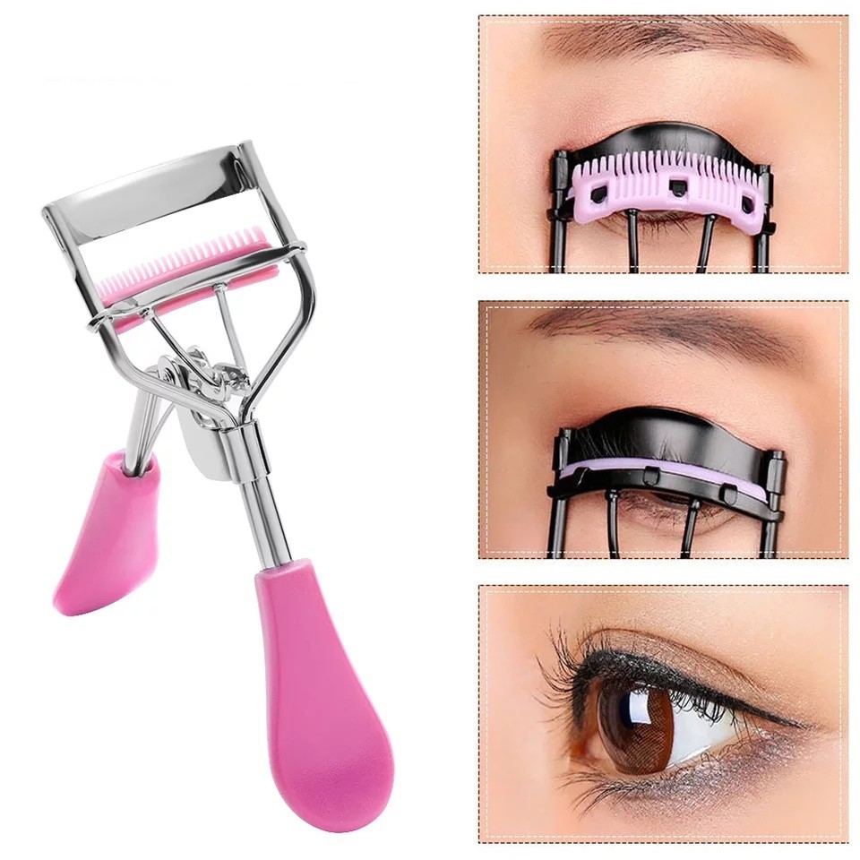 Penjepit Bulu Mata Dengan Sisir Eyelash Curler Alat Kecantikan Pelentik Bulu Mata F548