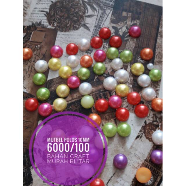 Mutbel polos mix warna  10mm