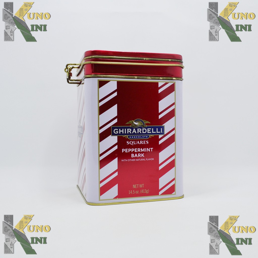 KALENG CANTIK GHIRARDELLI CHOCOLATE SQUARES, from U.S.A (tanpa isi)