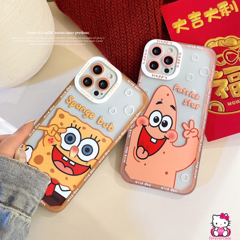 Soft Case Tpu Transparan Motif SpongeBob Untuk Infinix Smart 5 6 Infinix Hot 10 Play 10 Lite 11s 10 9 11 Play