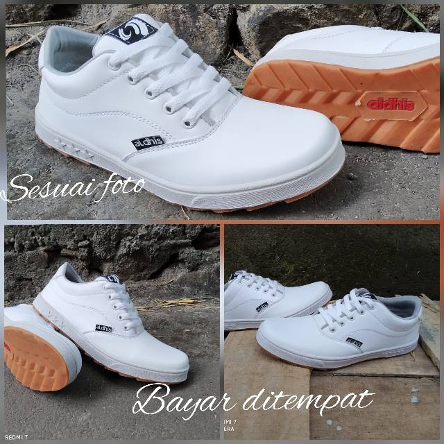 Sepatu Putih Pria Original Aldhis S20 Sneakers Cowok Keren Buat Gaya Kets Casual Terbaru 2023