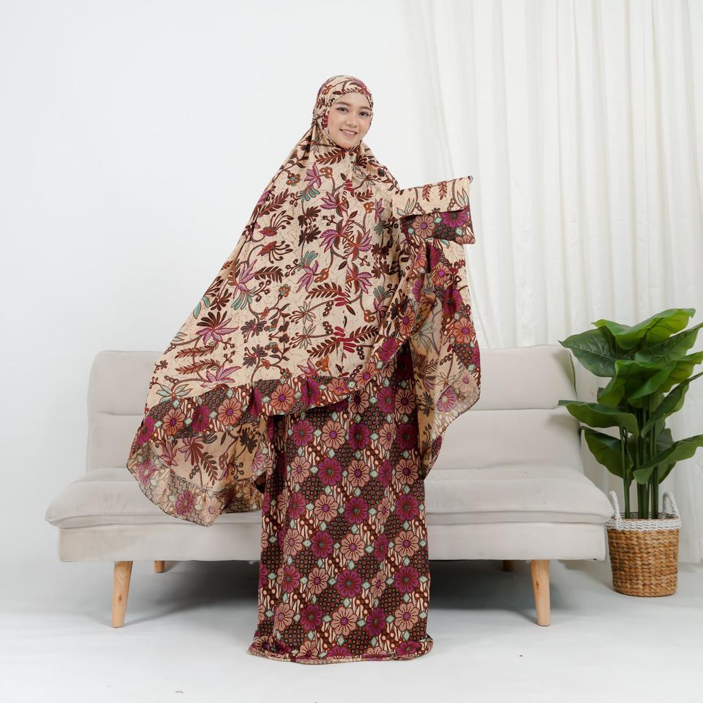 mukena bali batik terbaruu cantik dan baha adem