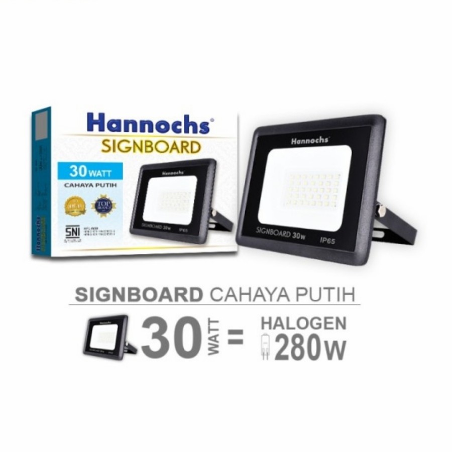 lampu sorot hannochs signboard LED 30 Watt warna putih