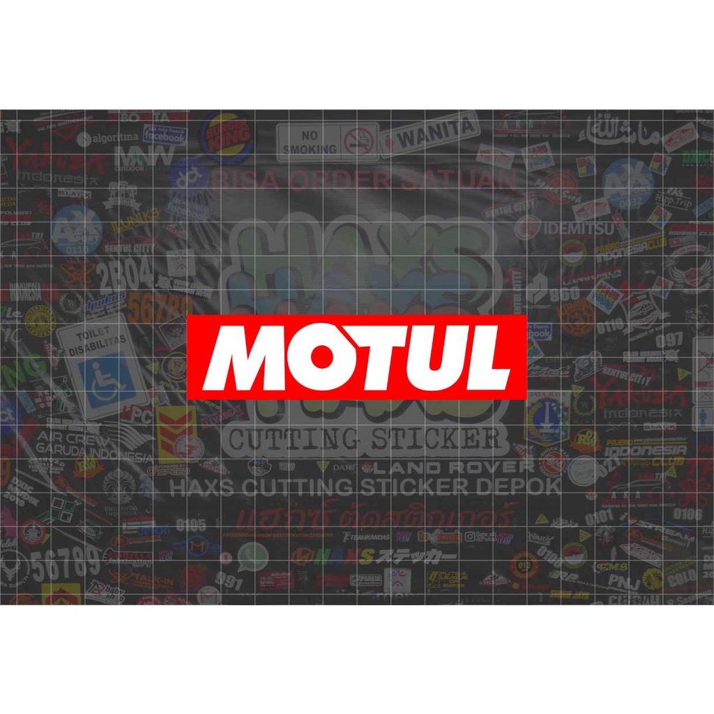 Cutting Sticker Motul Ukuran 10 Cm Untuk Motor Mobil