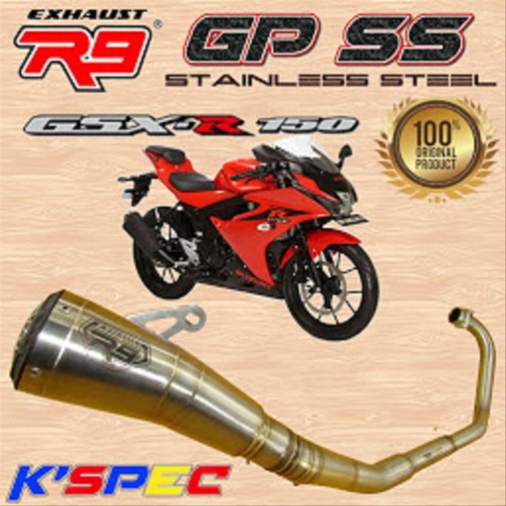 Knalpot R9 GP SS Series GSX R 150 & GSX S 150 Racing Exha bac 89