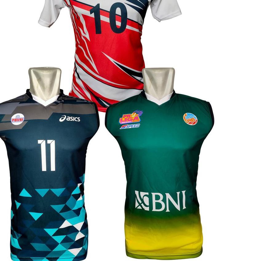 ✱ kaos voli jersey voly atasan volley printing baju proliga ✺