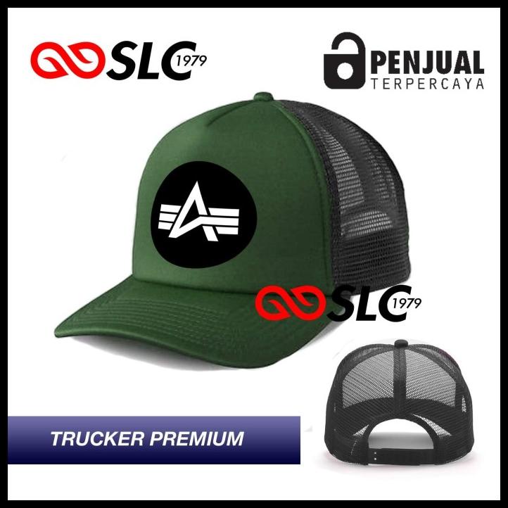 Topi Jaring Trucker Premium Alpha Industries H6 - Slc