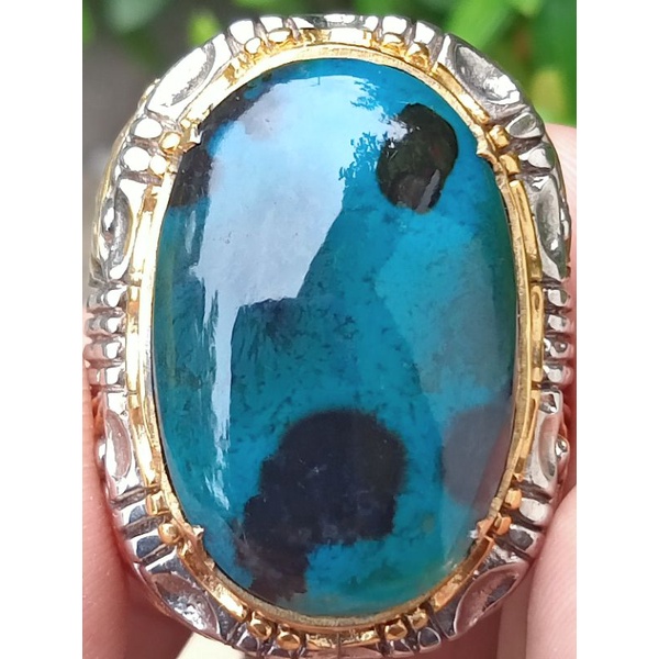 ✅ Natural Bacan Doko - Coklat / Bacok ( Batu Akik asli Ternate - bukan obi idocrase giok lumut sunga