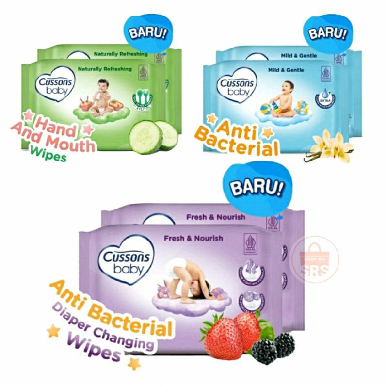 Cussons Baby Wipes isi 50 sheet | 45 sheet | Tisu Basah Bayi | Tisue Baby Wipes Cussons (1 SAJA ISI 45 LEMBAR)