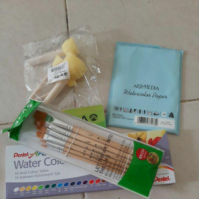 Stora Foam Brush Stamp / Sponge Bulat / Decoupage - 4 Pcs