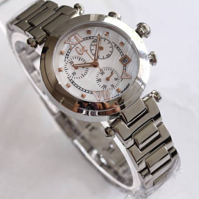 Jam tangan gc crono silver stainless