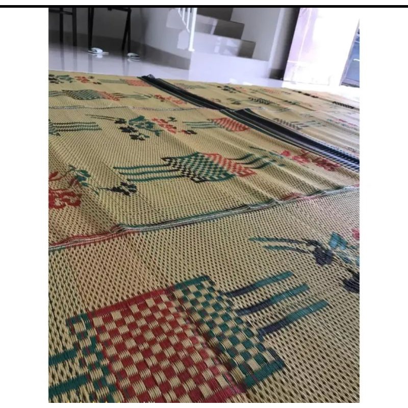 tikar plastik singa laut 3x4 tikar tenun asli singa laut