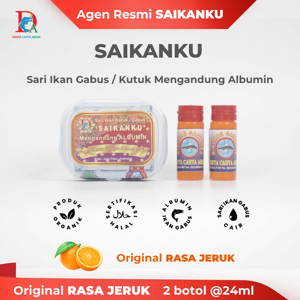 

Sari Ikan Gabus / Kutuk, SAIKANKU Rasa Jeruk