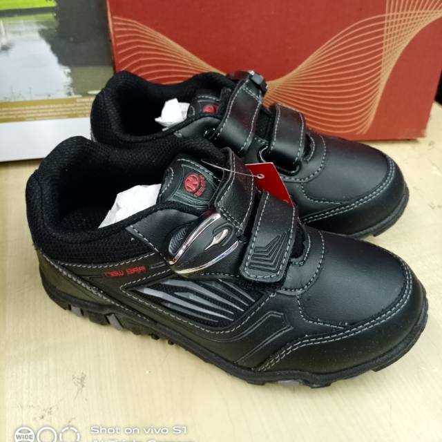 Sepatu anak sekolah hitam new era asli ori murah promo