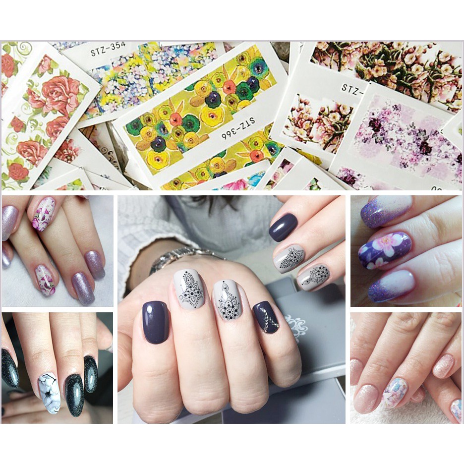 

Nail Sticker Decal Motif Bunga Sticker Kuku Motif Bunga
