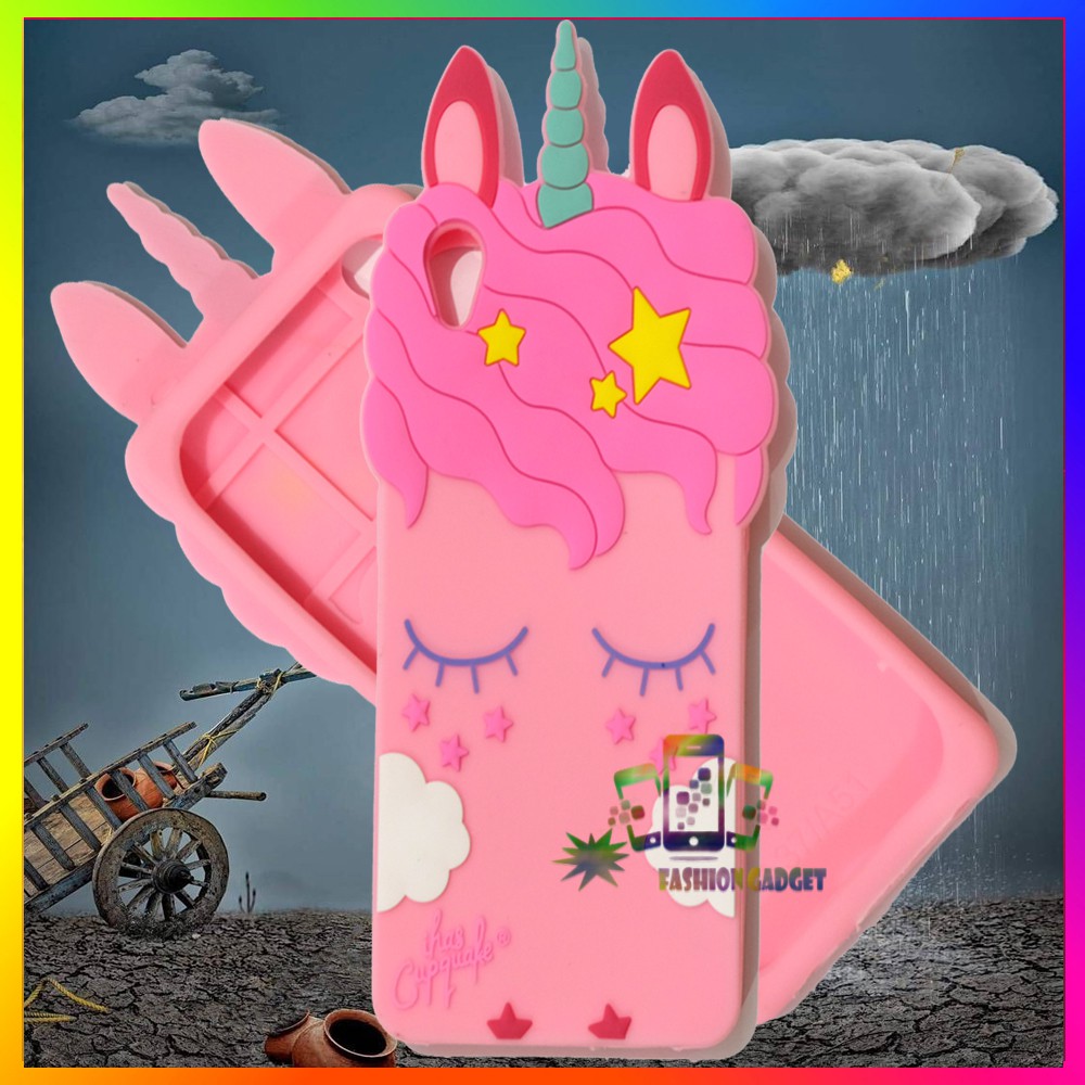 Case Unicorn 3D Oppo F11 F11 Pro F1S A59  Samsung Galaxy J2 Prime Grand Prime G530 Grand 2 G7106 J7 Core J7 2016 J710 On 7 Vivo V9 A5S Xiaomi Redmi 4 Prime  redmi 5 plus redmi note 4  Casing HP Gambar Kartun Unicorn 3D Untuk Kuda Poni