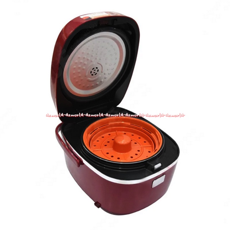 Tiger Rice Cooker 1.8L Fungsi 4in1 Memasak Nasi Pengukus Slow Cooker Digital Tigerrice Alat Pemasak Nasi Kukus Warna Merah Red