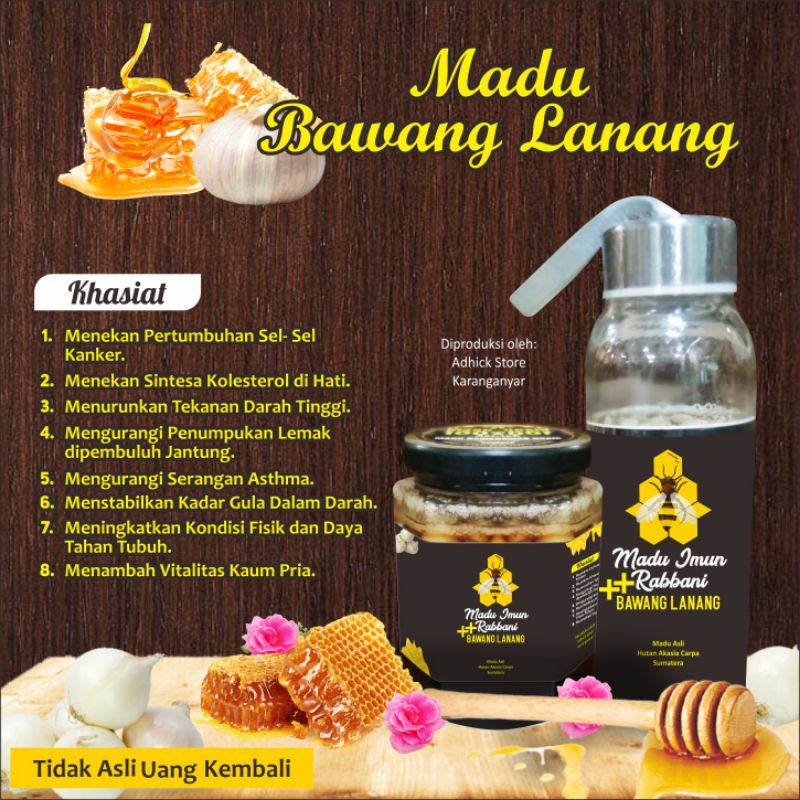 

Madu Bawang Lanang - Madu bawang putih tunggal - Madu Bawang