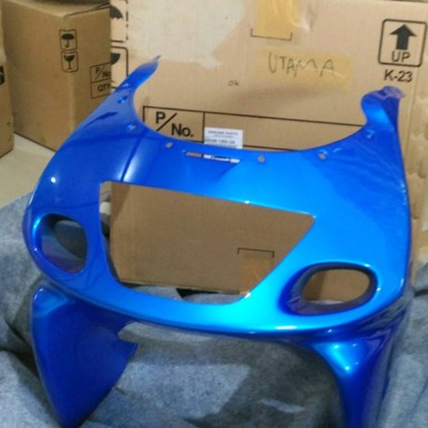 Fairing Atas Batok Lampu Ninja RR Old Biru