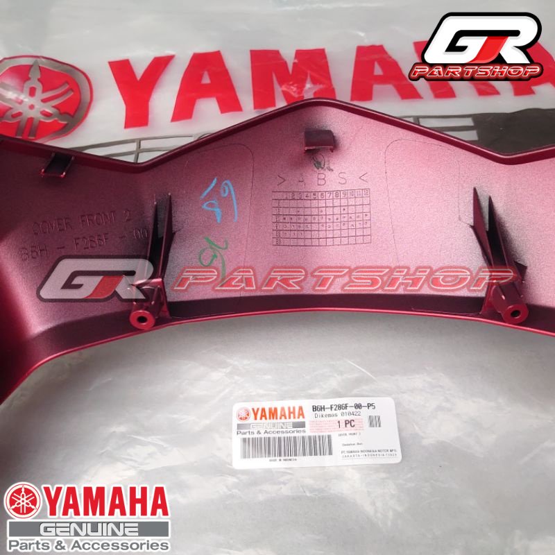 DAGU HEADLAMP MERAH DOFF B6H-P5 ALL NEW NMAX ORIGINAL YAMAHA COVER FRONT BAWAH LAMPU DEPAN ORI YGP