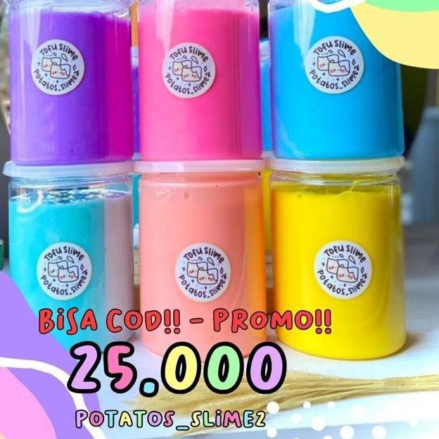 ➪ ➺ Tofu Slime Jumbo Potatos | Slime Murah berkualitas KLT ✿
