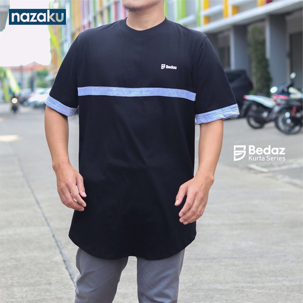 Baju Kaos Pria Kurta Dewasa/ Kurta Pria Muslim lengan Pendek Original