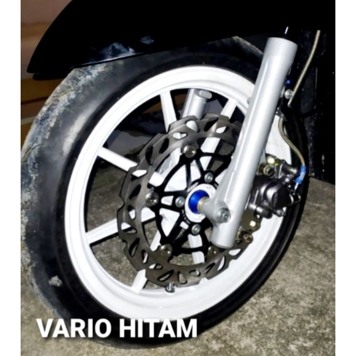 Piringan Disc Cakram Depan Variasi Model PSM UK Diameter 220mm+Breket JFK BEAT Vario110 Vario 125 Vario 150 Vario 160 Scoopy Ring 12 Scoopy Ring 14 Genio Spacy Dill/Mio Soul Mio Smile Mio Sporty Xeon Rc X-Ride Dill