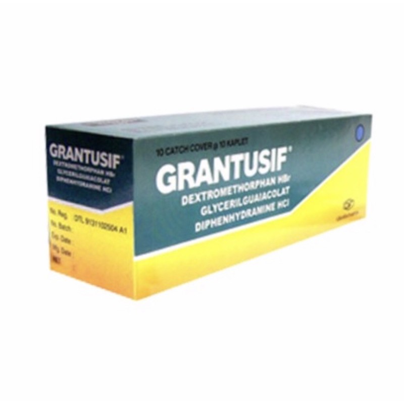 Grantusif strip 10 tablet ( obat batuk kering &amp; batuk berdahak )