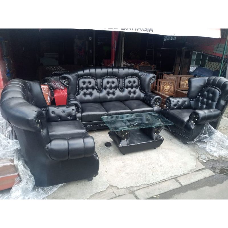 Sofa jaguar JUMBO kepang 321 & meja/sofa tamu /sofa keluarga