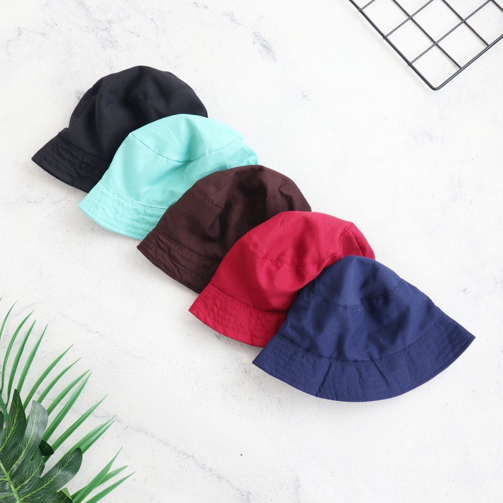 Topi Bucket Lucu / Topi Bucket Balita Polos / Topi Balita Topi Bucket