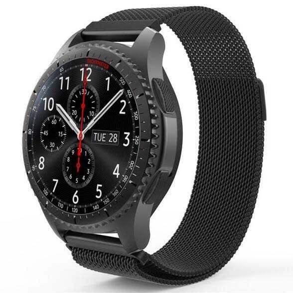 Band Pengganti Strap Jam Tangan Samsung Gear S3 Milanese Strap Watchband Stainless Steel 22mm Murah