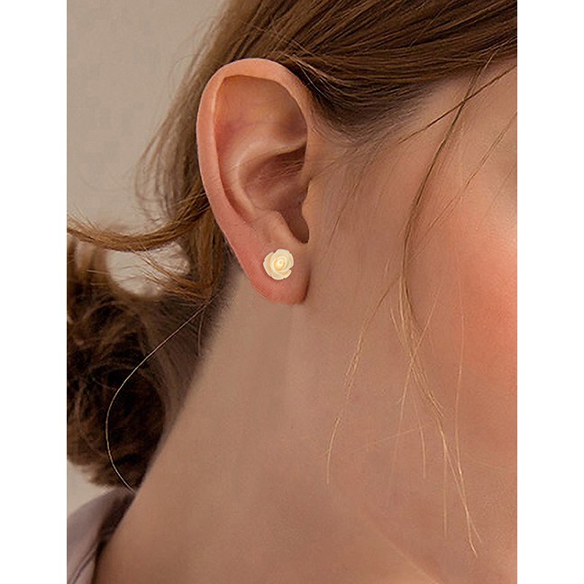 LRC Anting Set Fashion Gold Alloy Ear 30 Pairs Of Nails F83549