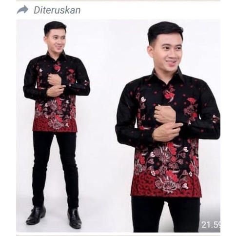 BAtik Sarimbit Motif Sakura  – Baju Batik couple - Batik - Baju Muslim Wanita Terbaru 2021 - kebaya Coupel Modern - Gamis Batik - Black Dress - Batik Pria - Couple Batik - Batik Sarimbit - Batik Kondangan - Batik Keluarga #MISIBI