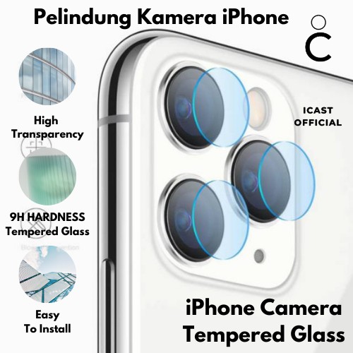 Pelindung Kamera iPhone 7 - 13 Pro Max Tempered Glass Camera iPhone Camera Protector