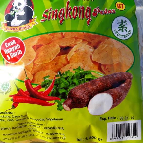 

CKNU Opak Singkong Pedas ( Kerupuk Singkong Pedas ) Mentah Panda Dunia Vegan & Vegetarian 17XJAI