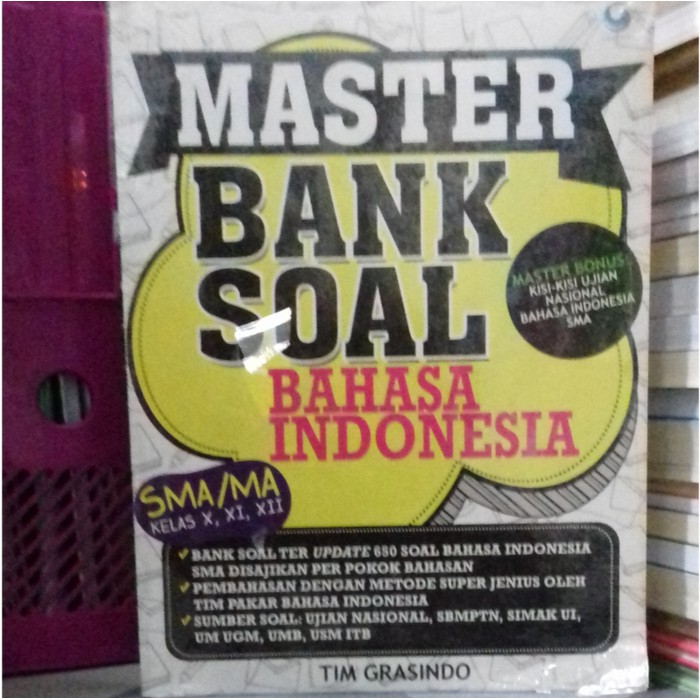 BEST SELLER ORIGINAL MASTER BANK SOAL BAHASA INDONESIA SMA/MA.GRASINDO