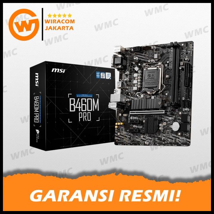 Msi B460M Pro (Intel Lga1200, B460, Ddr4) - Motherboard Termurah