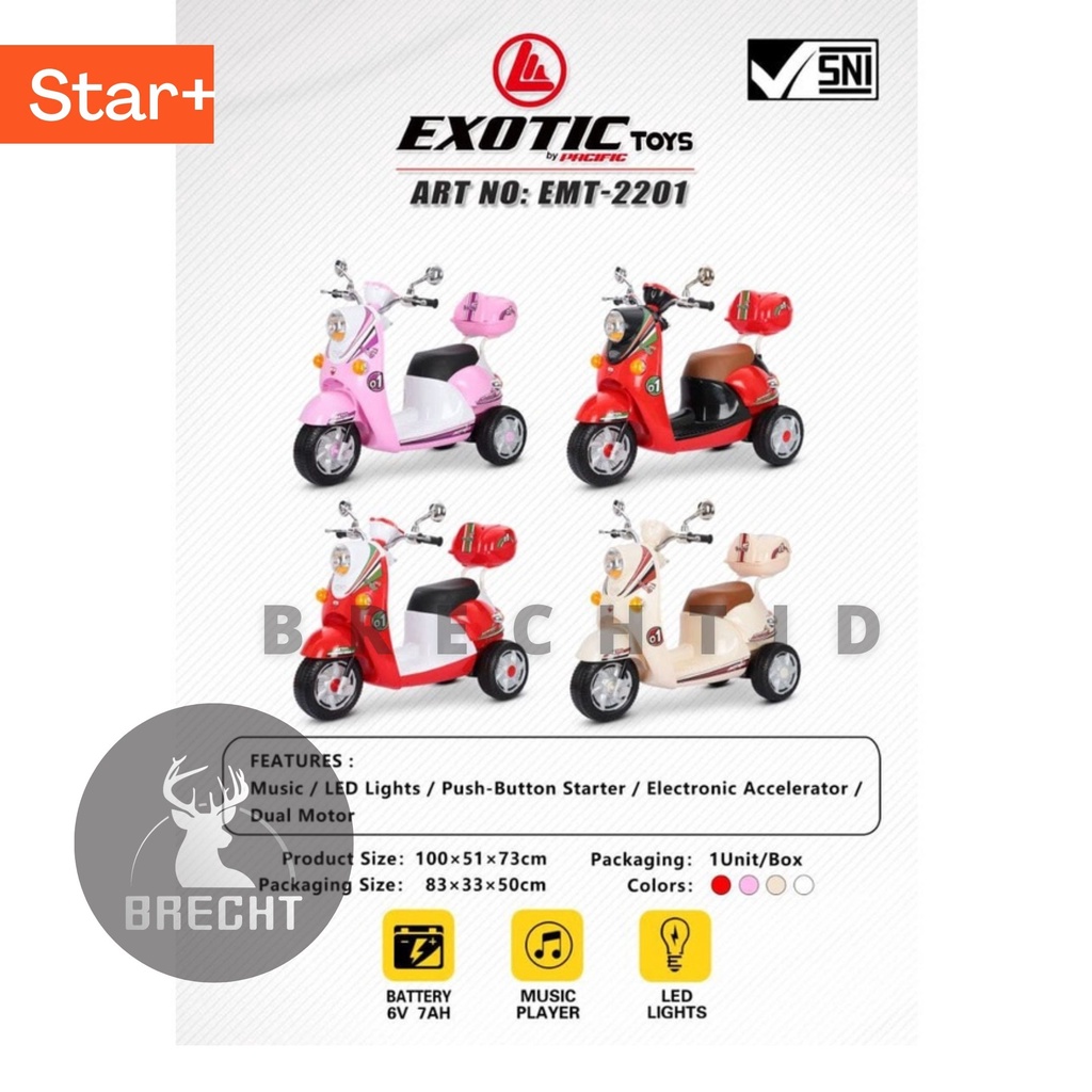 Mainan Anak Motor Aki Scoopy Exotic Toys EMT 2201