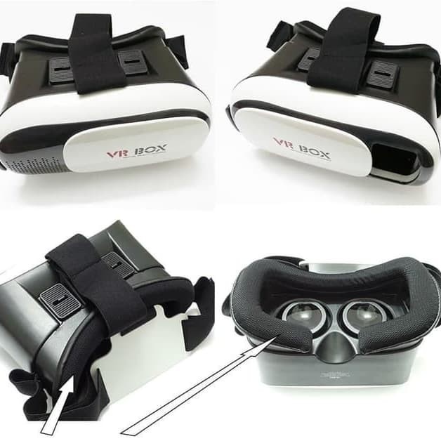 VR Box Headset / VR Box / Populer Virtual 3D / VR Box 3D Premium / Virtual Kacamata Nonton Video