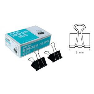 

(1Pack=12pcs) Binder Clip 260 / Klip Penjepit Kertas ( 12 Pcs )