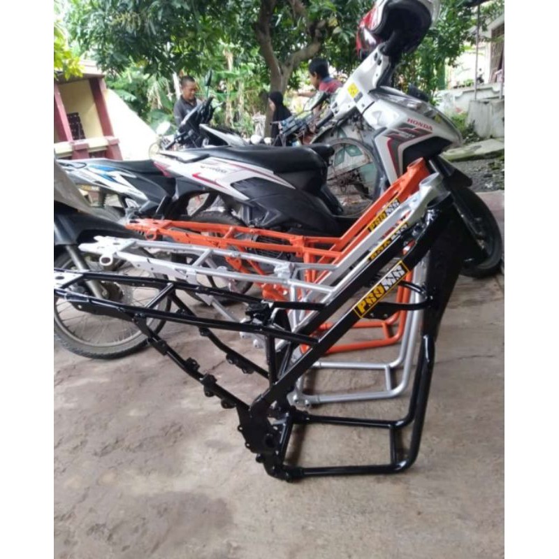 Frame rangka klx pnp mesin ninja Scorpio Vixion CB150R
