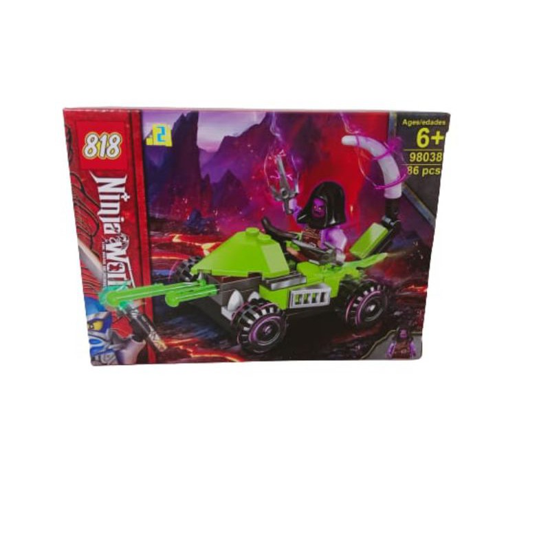 LEGO BRICK NINJA WARRIOR + KENDARAAN 98038