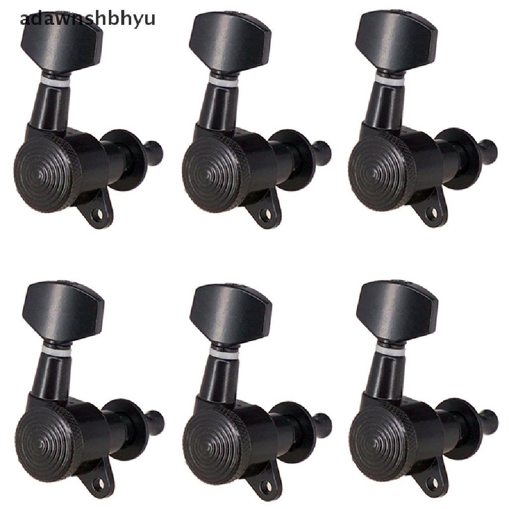 Adawnshbhyu 6Pcs Locked string tuning pegs key tuners Kepala Mesin Untuk Aksesori Gitar