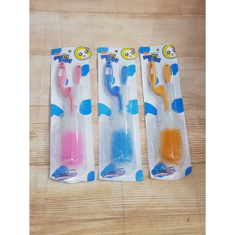 Pretty Baby Sikat Botol Bayi Putar isi 2 / Tong Baby Sikat Botol Bayi