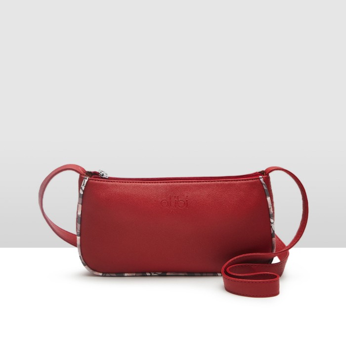 Tas Selempang Wanita Alibi Paris Lulu Red Bag ALT059R1 V3Y4 Dewasa FYP Tas Slempang Best Seller Prom
