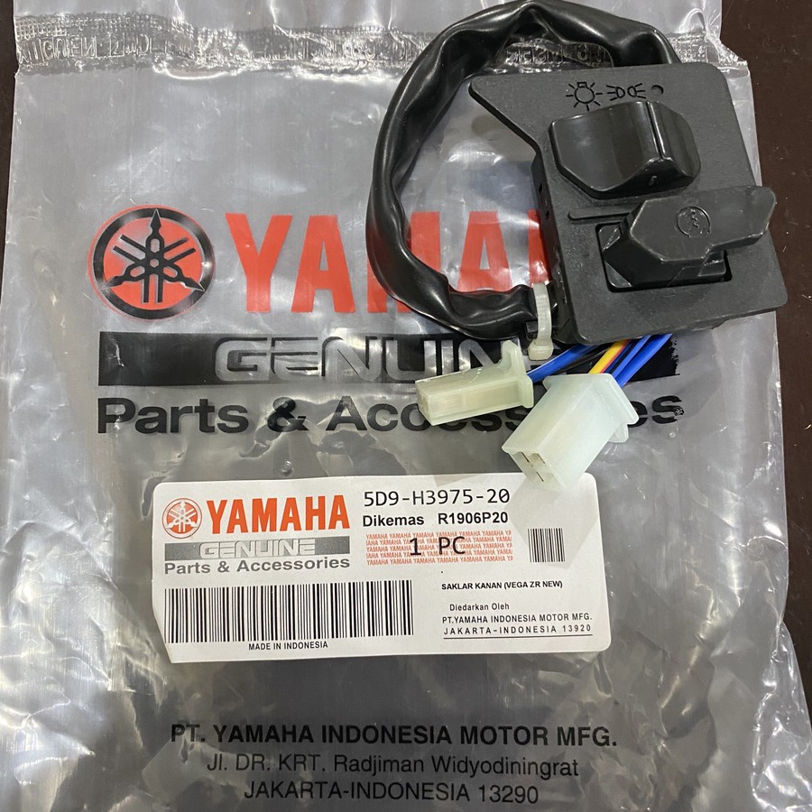 5D9 SAKLAR KANAN HOLDER TOMBOL LAMPU ON OFF SWITCH STATER STARTER SAKELAR MOTOR MOTOR VEGA ZR OLD LA