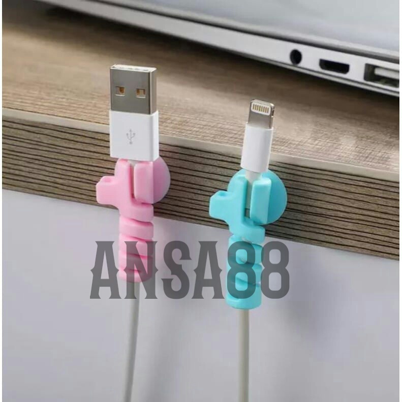 spiral cable holder karet holder kabel spiral gantungan kabel casan pelindung ujung kabel